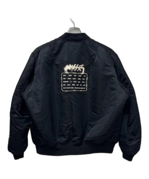 MASSES（マシス）MASSES (マシス) MA-1フライトジャケット ブラック サイズ:Ｌの古着・服飾アイテム