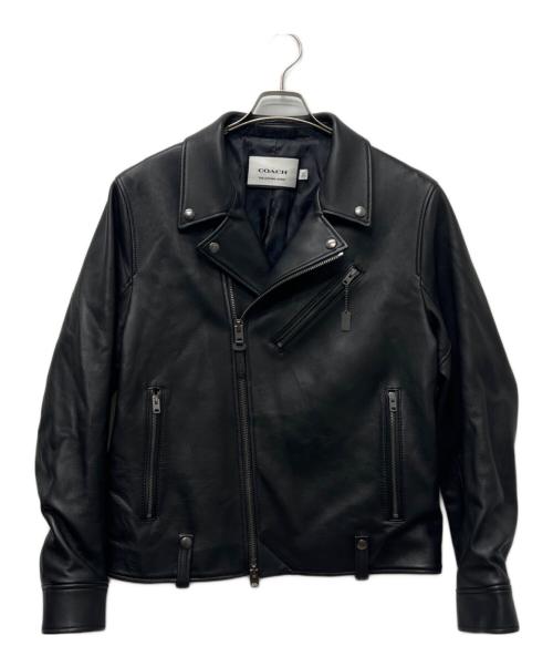COACH（コーチ）COACH (コーチ) ライダースジャケット ブラック サイズ:Ｌの古着・服飾アイテム