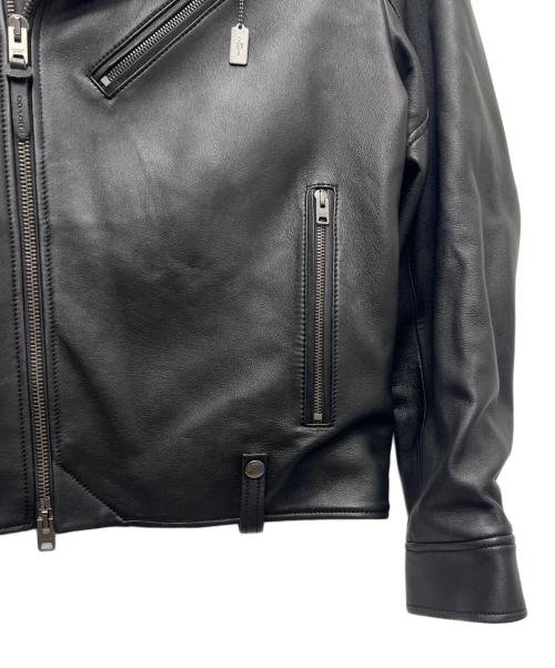 COACH（コーチ）COACH (コーチ) ライダースジャケット ブラック サイズ:Ｌの古着・服飾アイテム