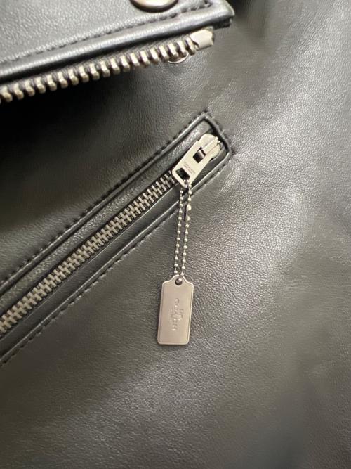 COACH（コーチ）COACH (コーチ) ライダースジャケット ブラック サイズ:Ｌの古着・服飾アイテム
