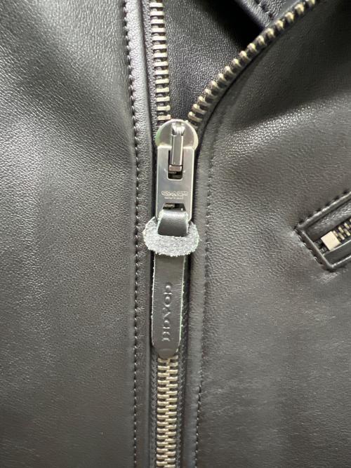 COACH（コーチ）COACH (コーチ) ライダースジャケット ブラック サイズ:Ｌの古着・服飾アイテム