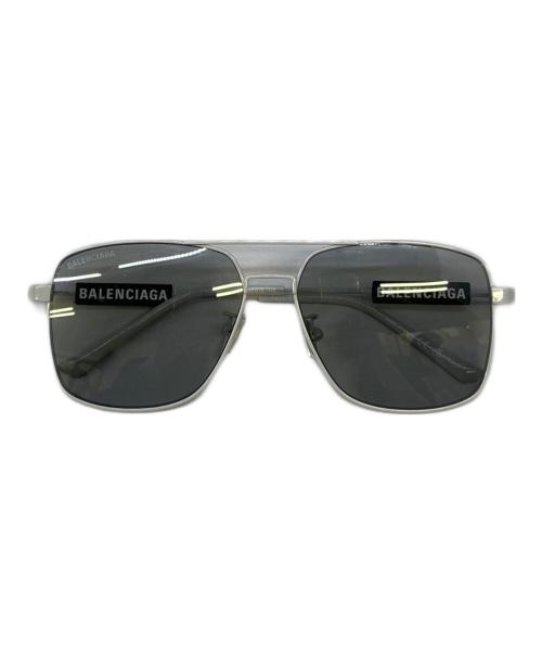 BALENCIAGA（バレンシアガ）BALENCIAGA (バレンシアガ) ティアドロップ サングラス グレー×ブラック サイズ:59□15-145の古着・服飾アイテム