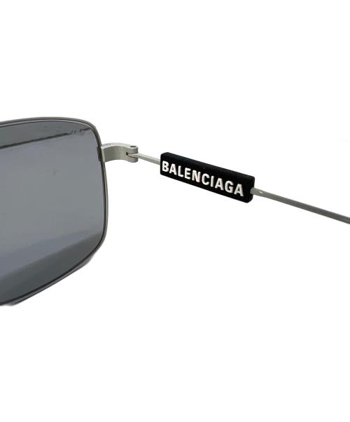 BALENCIAGA（バレンシアガ）BALENCIAGA (バレンシアガ) ティアドロップ サングラス グレー×ブラック サイズ:59□15-145の古着・服飾アイテム