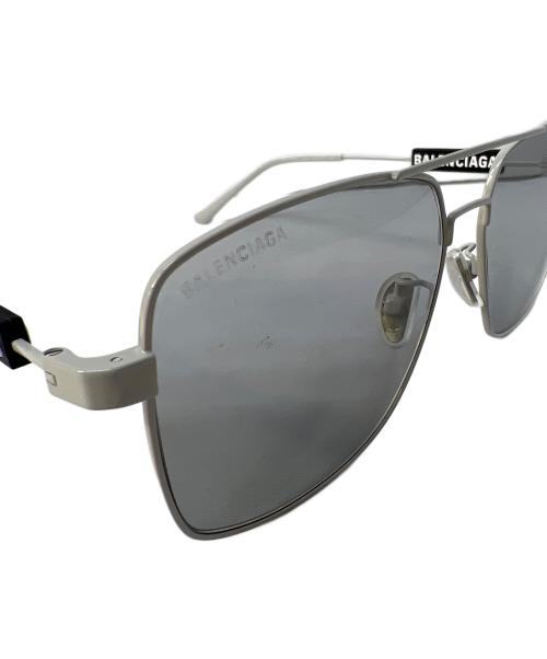 BALENCIAGA（バレンシアガ）BALENCIAGA (バレンシアガ) ティアドロップ サングラス グレー×ブラック サイズ:59□15-145の古着・服飾アイテム