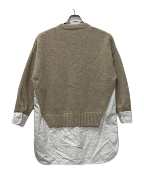 STELLA McCARTNEY（ステラマッカートニー）STELLA McCARTNEY (ステラマッカートニー) ニットドッキングワンピース ベージュ サイズ:XXSの古着・服飾アイテム