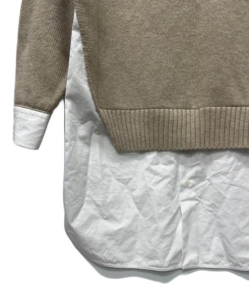 STELLA McCARTNEY（ステラマッカートニー）STELLA McCARTNEY (ステラマッカートニー) ニットドッキングワンピース ベージュ サイズ:XXSの古着・服飾アイテム