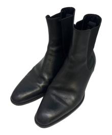 Saint Laurent Paris（サンローランパリ）の古着「チェルシーブーツ　Saint Laurent Paris（サンローランパリ）　443213」｜ブラック