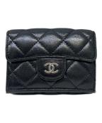 CHANELシャネル）の古着「クラシックスモールフラップウォレット　CHANEL（シャネル）　AP0230」｜ブラック