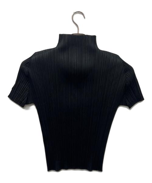 PLEATS PLEASE（プリーツプリーズ）PLEATS PLEASE (プリーツプリーズ) ハイネックプリーツカットソー ブラック サイズ:３の古着・服飾アイテム