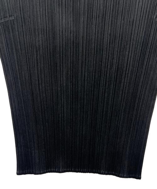 PLEATS PLEASE（プリーツプリーズ）PLEATS PLEASE (プリーツプリーズ) ハイネックプリーツカットソー ブラック サイズ:３の古着・服飾アイテム