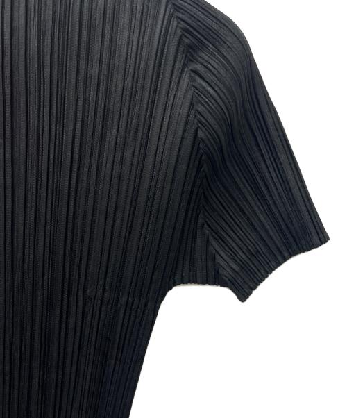 PLEATS PLEASE（プリーツプリーズ）PLEATS PLEASE (プリーツプリーズ) ハイネックプリーツカットソー ブラック サイズ:３の古着・服飾アイテム