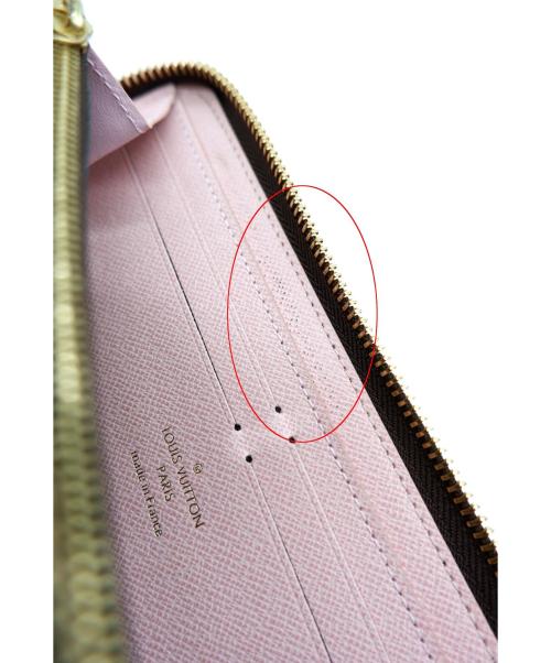 LOUIS VUITTON（ルイ ヴィトン）LOUIS VUITTON (ルイヴィトン) ポルトフォイユ・クレマンス ブラウン×ピンク モノグラム M61298 CT1169の古着・服飾アイテム