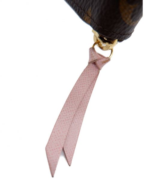 LOUIS VUITTON（ルイ ヴィトン）LOUIS VUITTON (ルイヴィトン) ポルトフォイユ・クレマンス ブラウン×ピンク モノグラム M61298 CT1169の古着・服飾アイテム