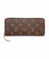 LOUIS VUITTON（ルイヴィトン）の古着「ポルトフォイユ・クレマンス」｜ブラウン×ピンク