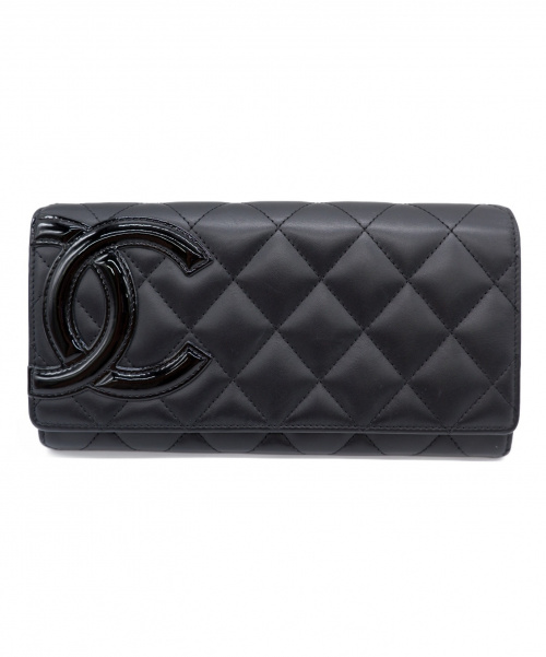 CHANEL（シャネル）CHANEL (シャネル) 長財布 ブラック カンボンライン A50077 19823366の古着・服飾アイテム