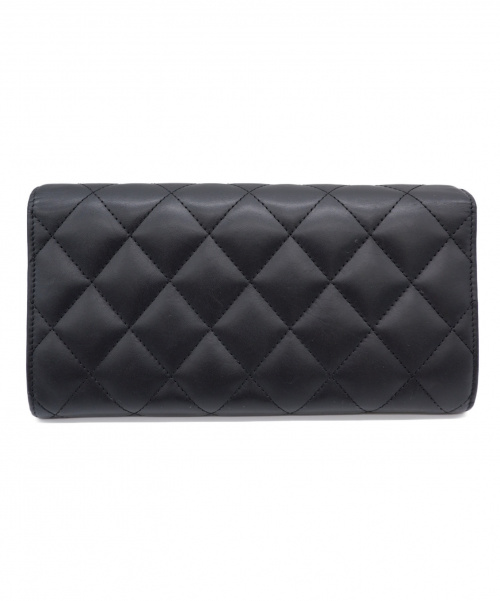 CHANEL（シャネル）CHANEL (シャネル) 長財布 ブラック カンボンライン A50077 19823366の古着・服飾アイテム