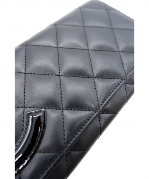 CHANEL（シャネル）CHANEL (シャネル) 長財布 ブラック カンボンライン A50077 19823366の古着・服飾アイテム