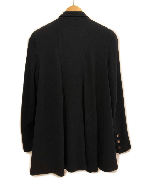 CHANEL（シャネル）CHANEL (シャネル) ココマークボタンフレアジャケット ブラック サイズ:38の古着・服飾アイテム