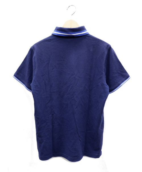 MONCLER（モンクレール）MONCLER (モンクレール) マグリアマニカコルタポロシャツ ネイビー サイズ:Lの古着・服飾アイテム
