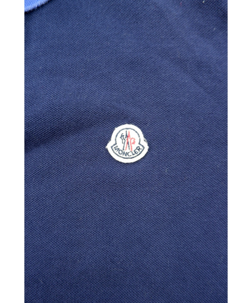 MONCLER（モンクレール）MONCLER (モンクレール) マグリアマニカコルタポロシャツ ネイビー サイズ:Lの古着・服飾アイテム