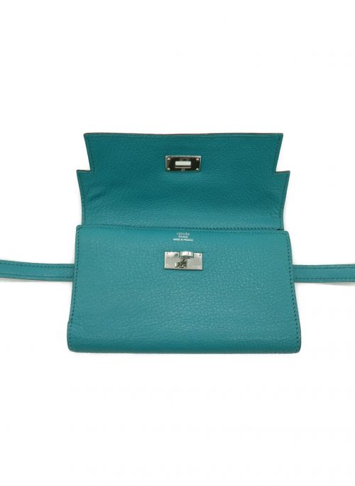 HERMES（エルメス）HERMES (エルメス) コンパクトウォレット グリーンの古着・服飾アイテム