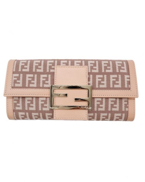 FENDI（フェンディ）FENDI (フェンディ) 長財布　ズッキーノ ピンクの古着・服飾アイテム