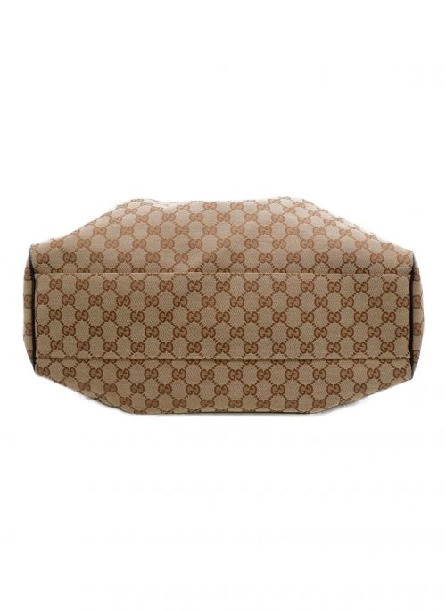 GUCCI（グッチ）GUCCI (グッチ) GGキャンバストートバッグ ベージュの古着・服飾アイテム