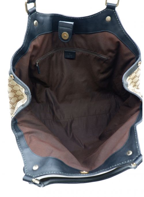 GUCCI（グッチ）GUCCI (グッチ) GGキャンバストートバッグ ベージュの古着・服飾アイテム