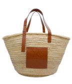 LOEWEロエベ）の古着「カゴバッグ BASKET LARGE BAG」｜ベージュ×ブラウン
