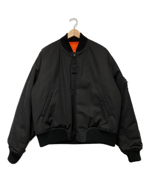 LOUIS VUITTON（ルイ ヴィトン）LOUIS VUITTON (ルイ ヴィトン) リバーシブルボンバージャケット ブラック/オレンジ サイズ:48の古着・服飾アイテム