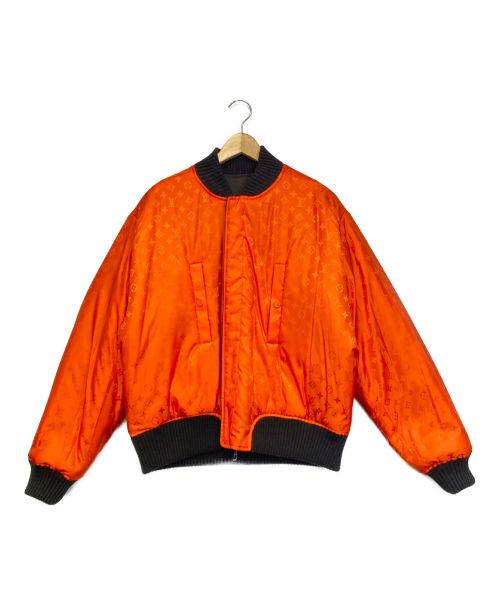 LOUIS VUITTON（ルイ ヴィトン）LOUIS VUITTON (ルイ ヴィトン) リバーシブルボンバージャケット ブラック/オレンジ サイズ:48の古着・服飾アイテム