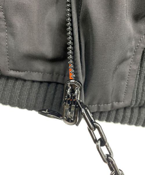 LOUIS VUITTON（ルイ ヴィトン）LOUIS VUITTON (ルイ ヴィトン) リバーシブルボンバージャケット ブラック/オレンジ サイズ:48の古着・服飾アイテム