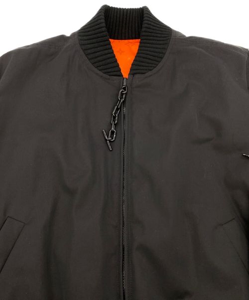 LOUIS VUITTON（ルイ ヴィトン）LOUIS VUITTON (ルイ ヴィトン) リバーシブルボンバージャケット ブラック/オレンジ サイズ:48の古着・服飾アイテム