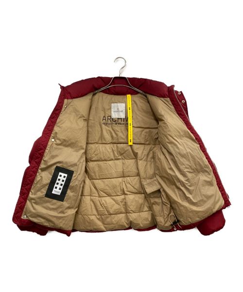 MONCLER（モンクレール）MONCLER×PALM ANGELS (モンクレール×パームエンジェルス) ダウンジャケット ボルドーの古着・服飾アイテム