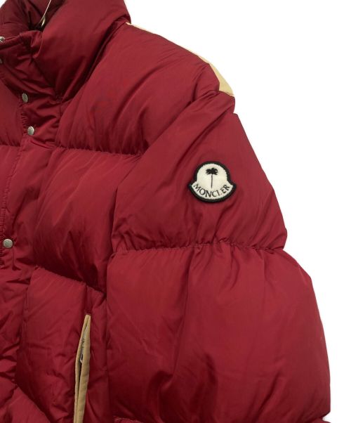 MONCLER（モンクレール）MONCLER×PALM ANGELS (モンクレール×パームエンジェルス) ダウンジャケット ボルドーの古着・服飾アイテム