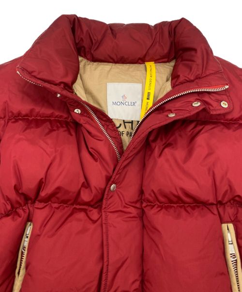MONCLER（モンクレール）MONCLER×PALM ANGELS (モンクレール×パームエンジェルス) ダウンジャケット ボルドーの古着・服飾アイテム