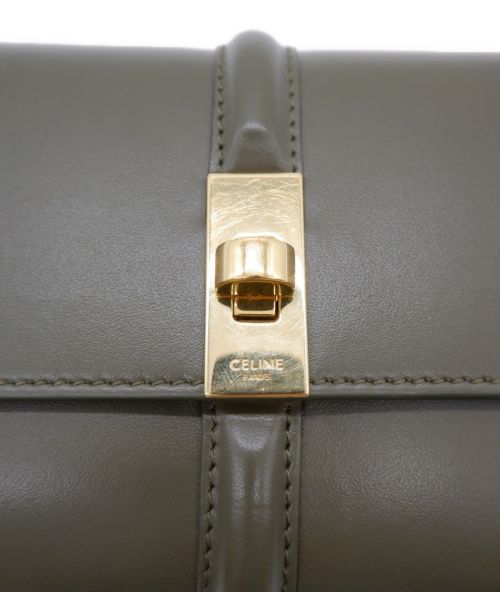 CELINE（セリーヌ）CELINE (セリーヌ) スモールウォレット16 オリーブの古着・服飾アイテム