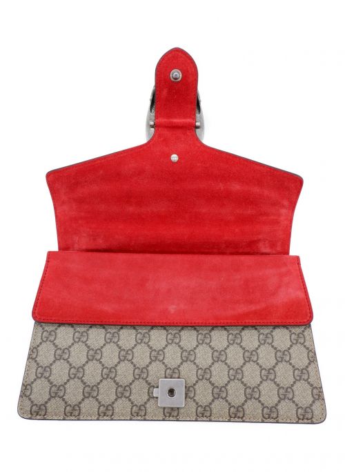 GUCCI（グッチ）GUCCI (グッチ) GGスモール ショルダーバッグ ディオニュソス ブラウンの古着・服飾アイテム