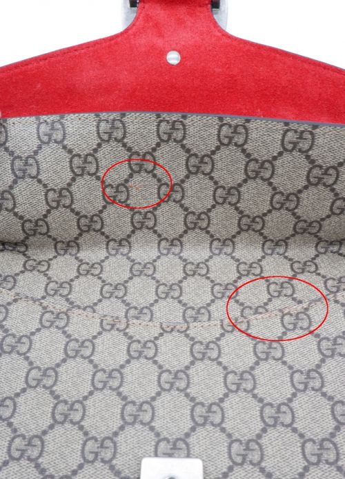 GUCCI（グッチ）GUCCI (グッチ) GGスモール ショルダーバッグ ディオニュソス ブラウンの古着・服飾アイテム