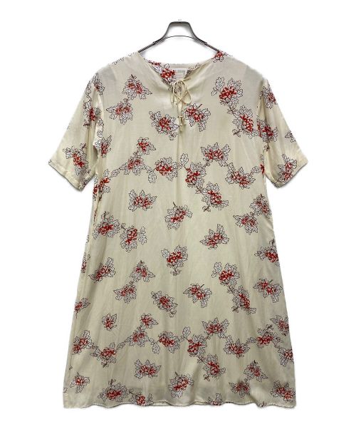 BEARDSLEY（ビアズリー）BEARDSLEY (ビアズリー) テトラゴナプリントワンピース イエロー サイズ:FREEの古着・服飾アイテム