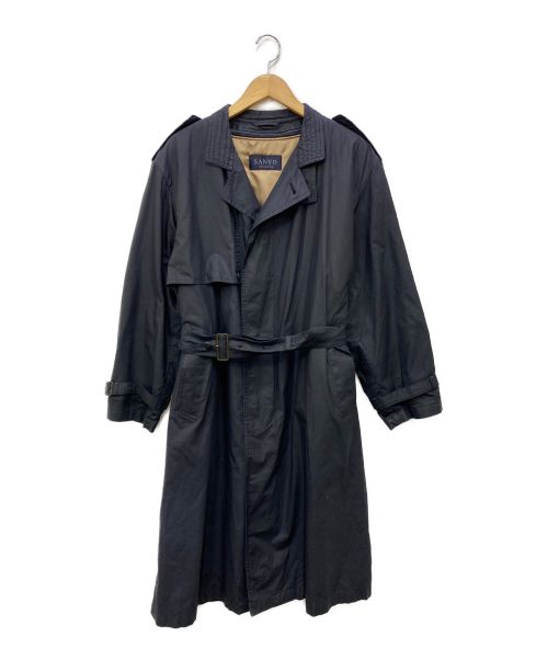 SANYO（サンヨー）SANYO (サンヨー) ライナー付トレンチコート ネイビー サイズ:表記無　採寸値をご参考くださいの古着・服飾アイテム