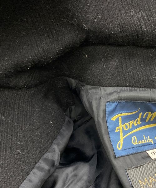 fordmills（フォードミルズ）fordmills (フォードミルズ) ヘリンボーンコート ブラック サイズ:SIZE36の古着・服飾アイテム