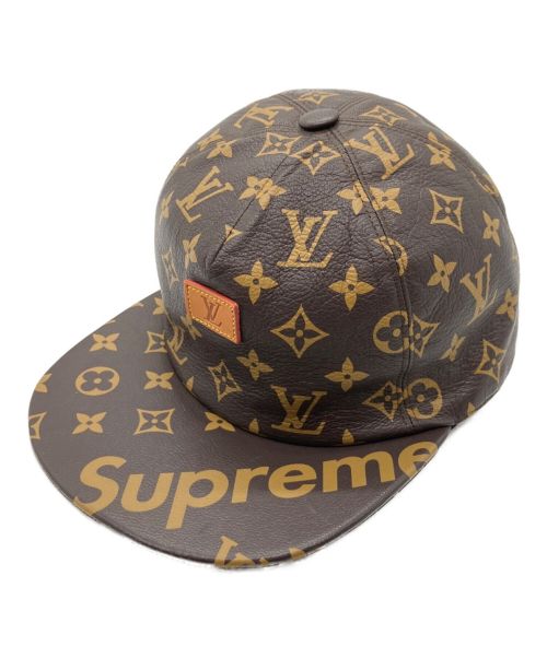 LOUIS VUITTON（ルイ ヴィトン）LOUIS VUITTON (ルイ ヴィトン) SUPREME (シュプリーム) キャップ ブラウン サイズ:-の古着・服飾アイテム