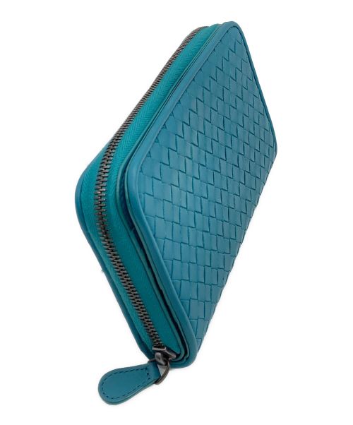BOTTEGA VENETA（ボッテガベネタ）BOTTEGA VENETA (ボッテガベネタ) 長財布 ターコイズグリーンの古着・服飾アイテム