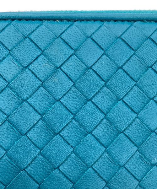 BOTTEGA VENETA（ボッテガベネタ）BOTTEGA VENETA (ボッテガベネタ) 長財布 ターコイズグリーンの古着・服飾アイテム
