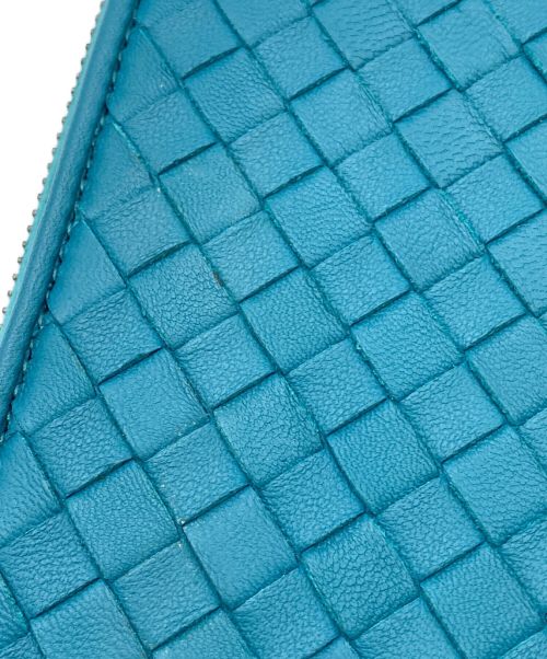 BOTTEGA VENETA（ボッテガベネタ）BOTTEGA VENETA (ボッテガベネタ) 長財布 ターコイズグリーンの古着・服飾アイテム