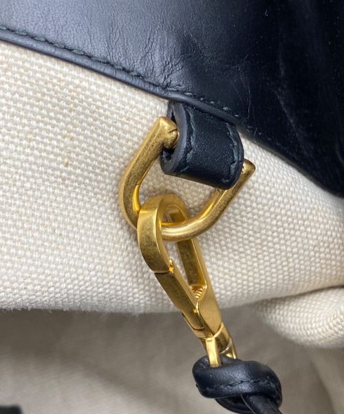 BOTTEGA VENETA（ボッテガベネタ）BOTTEGA VENETA (ボッテガベネタ) トートバッグ ベージュ×ブラックの古着・服飾アイテム