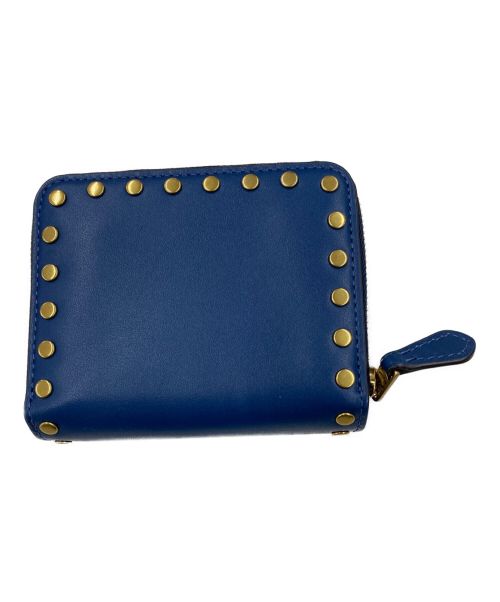COACH（コーチ）COACH (コーチ) ビルフォールド ウォレット・リベット ブルーの古着・服飾アイテム