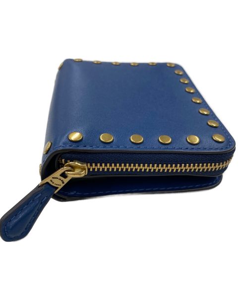 COACH（コーチ）COACH (コーチ) ビルフォールド ウォレット・リベット ブルーの古着・服飾アイテム