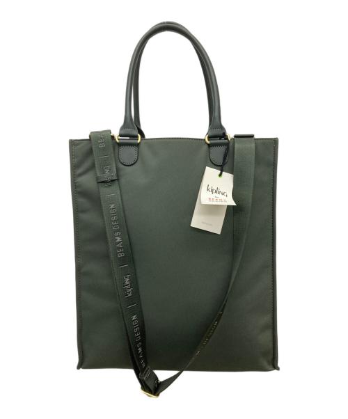Kipling by BEAMS DESIGN（キプリング バイ ビームス デザイン）Kipling by BEAMS DESIGN (キプリング バイ ビームス デザイン) トートバッグ カーキの古着・服飾アイテム